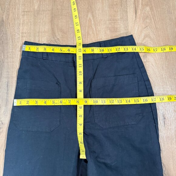 Horses Atelier Linen Blend High Waisted Wide Leg Pants Minimalist Size3  =  US 8 - Picture 4 of 8
